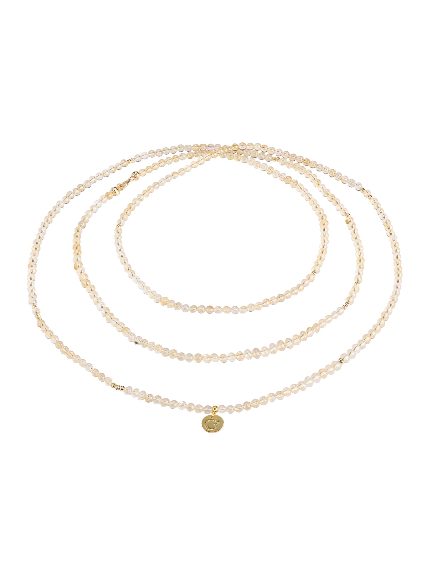 Citrine Multilayer Wrap Necklace / Bracelet