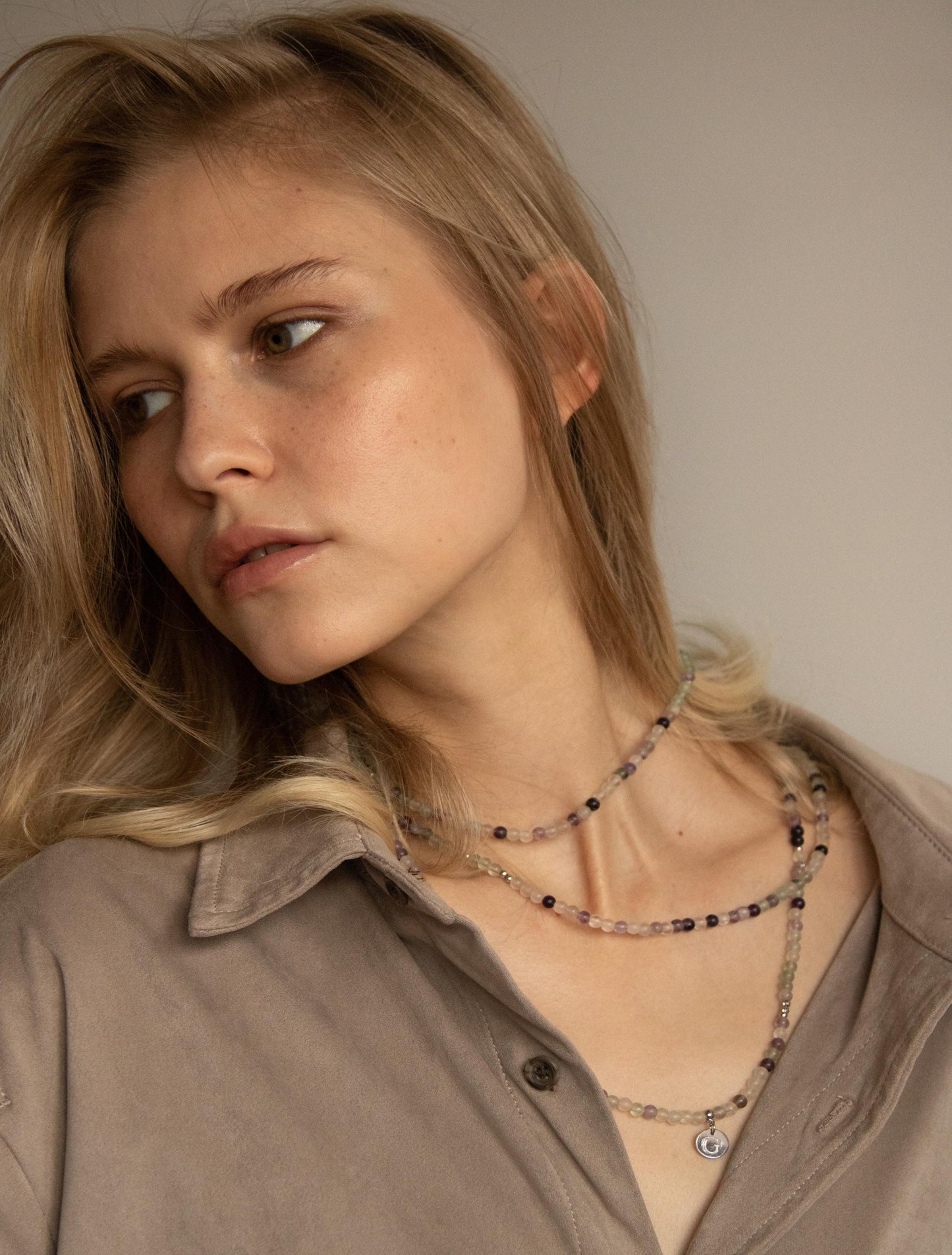 Fluorite Multilayer Wrap Necklace / Bracelet