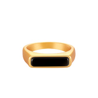 Black Agate Ring