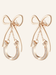 Butterfly Knot Horseshoe Earrings