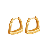 Gold Horseshoe Earrings