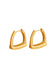 Gold Horseshoe Earrings