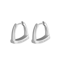 Silver Horseshoe Earrings
