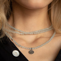 Aquamarine Multilayer Wrap Necklace / Bracelet