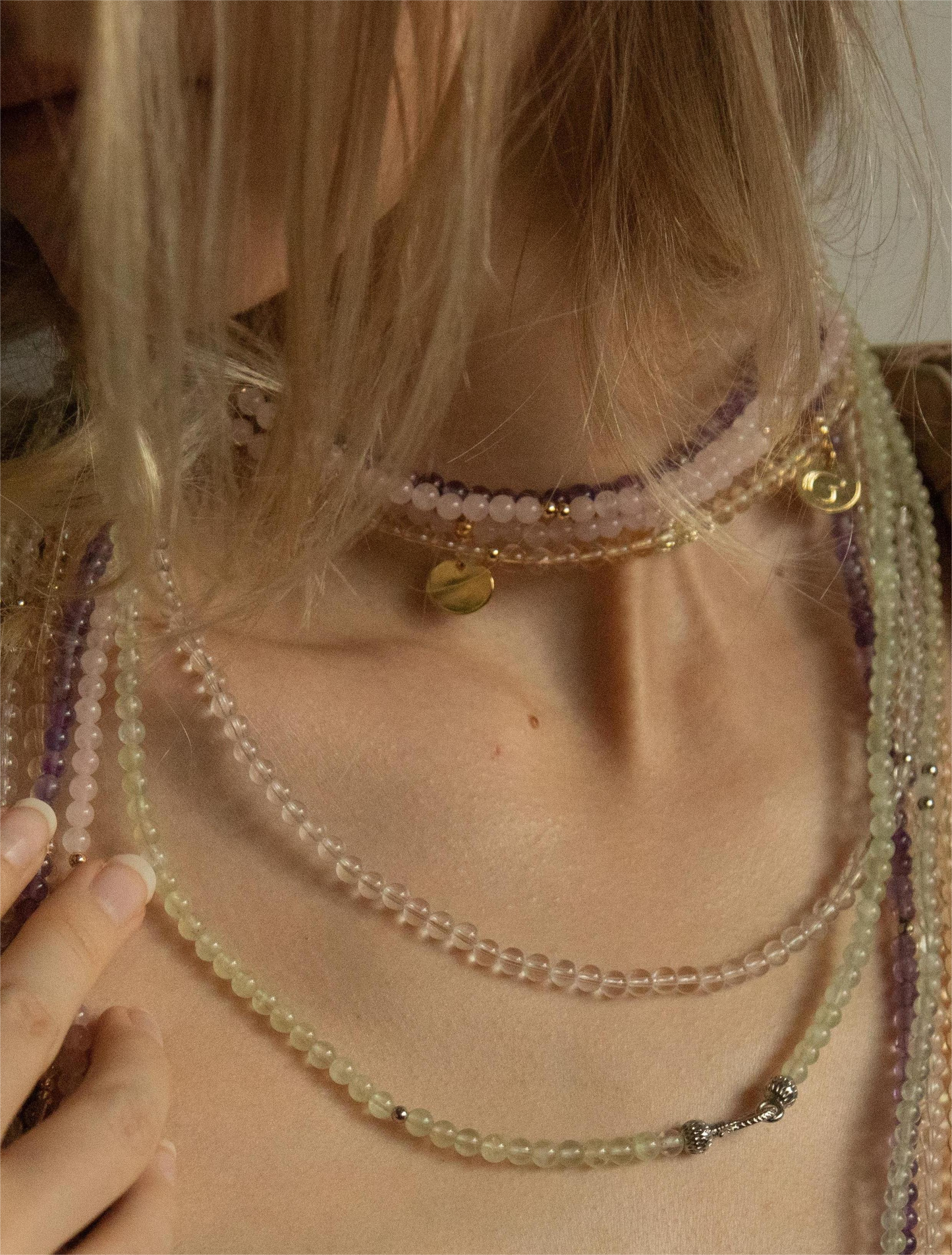 Amethyst Multilayer Wrap Necklace / Bracelet