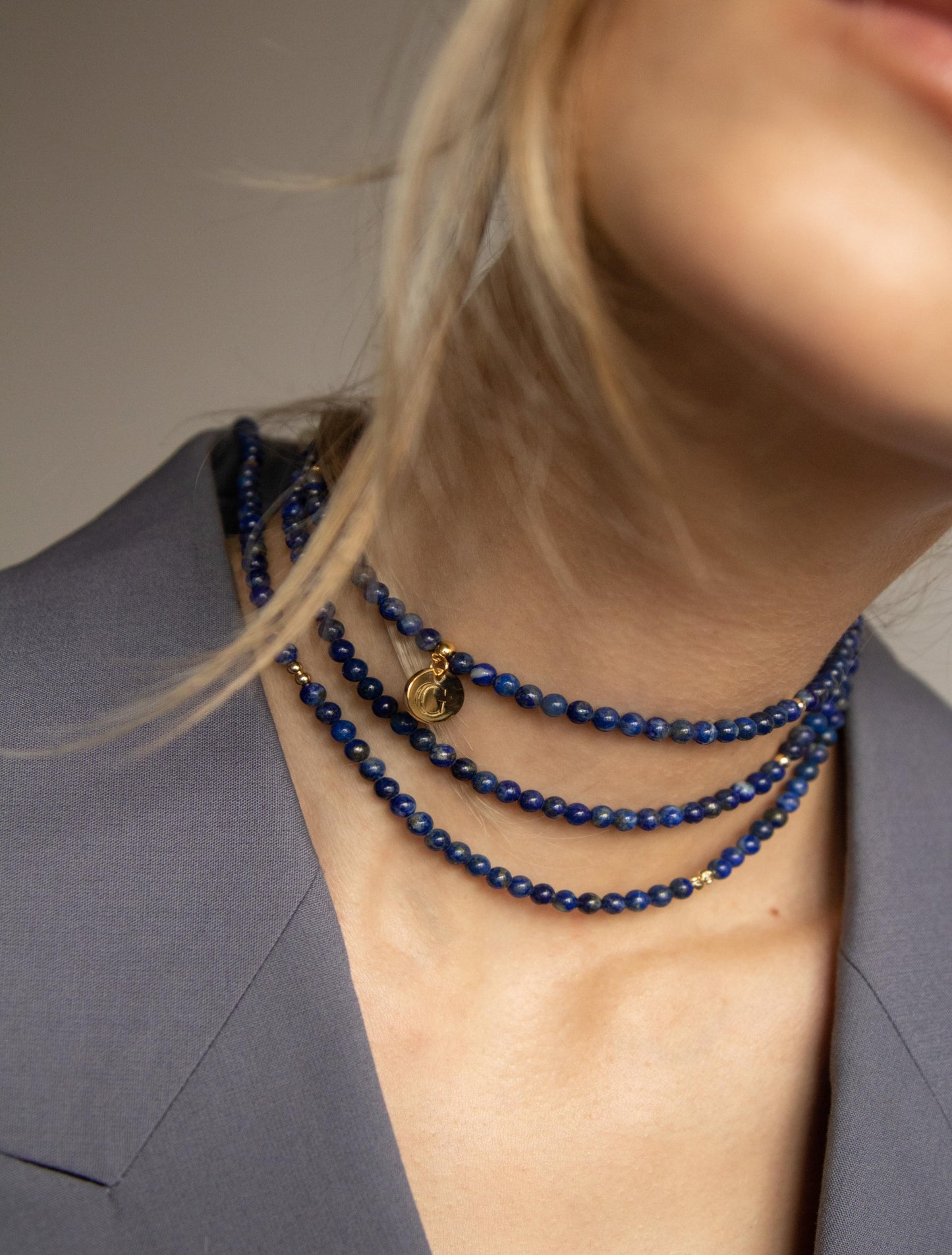 Lapis Multilayer Wrap Necklace / Bracelet