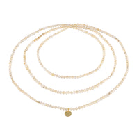 Citrine Multilayer Wrap Necklace / Bracelet