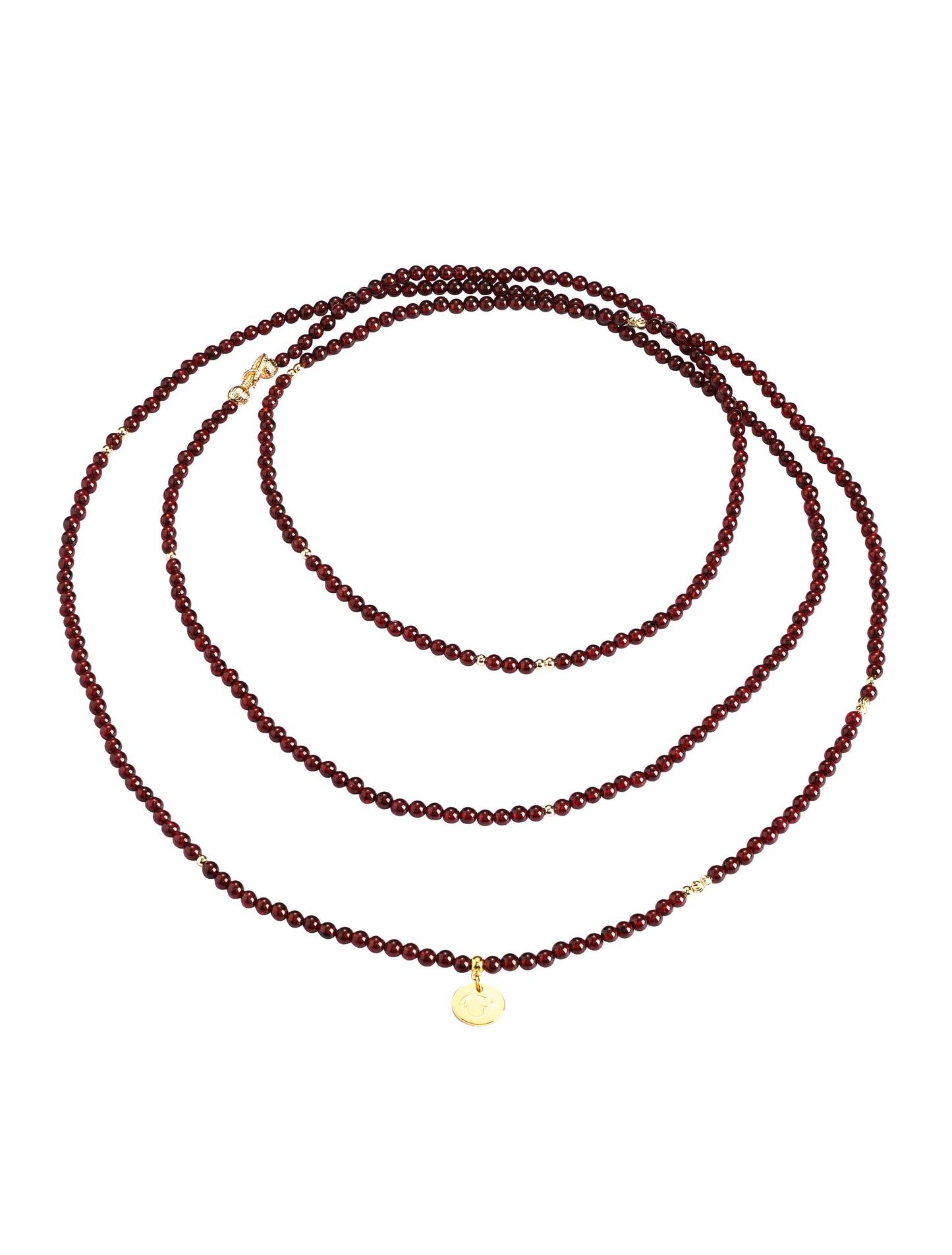 Garnet Multilayer Wrap Necklace / Bracelet