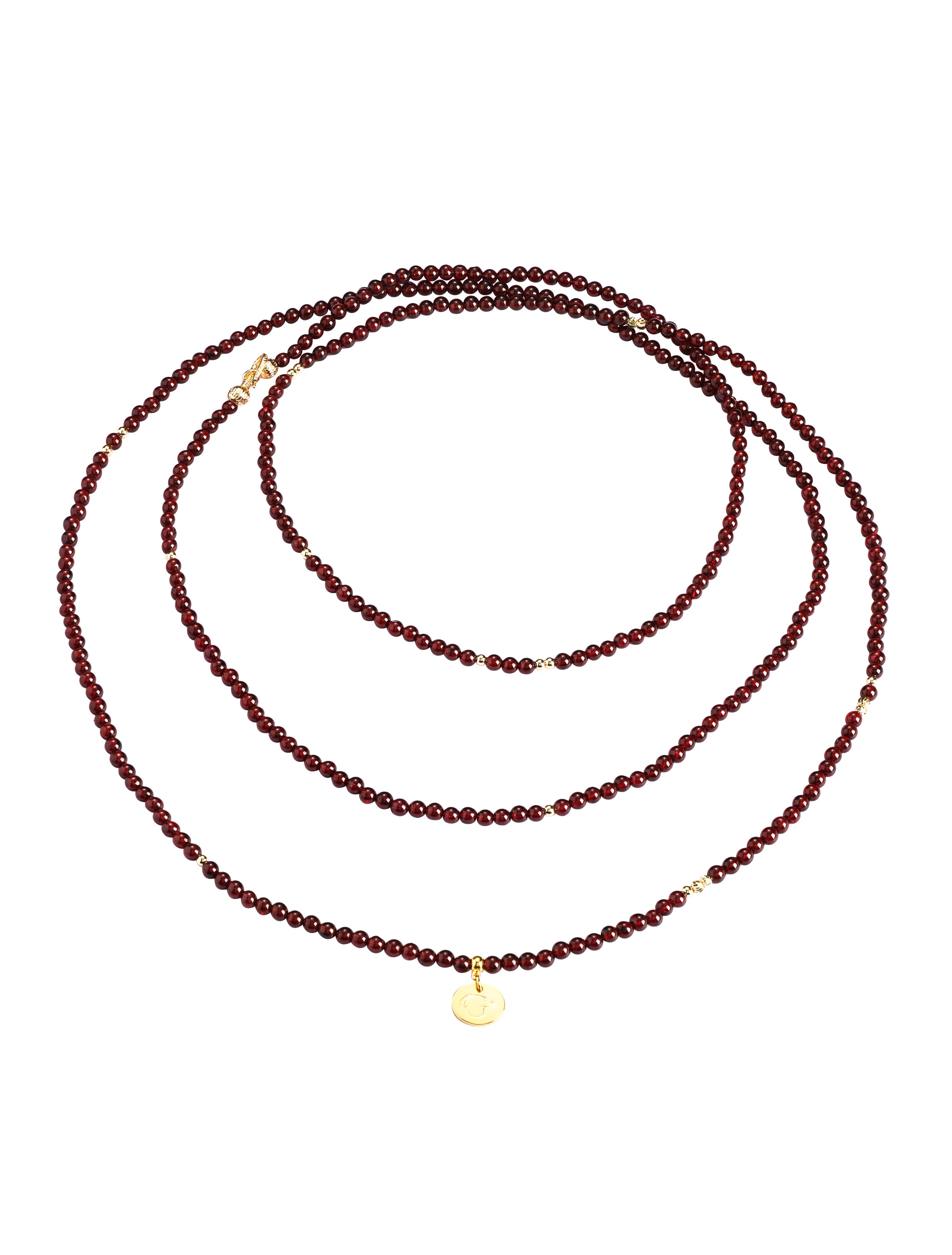 Garnet Multilayer Wrap Necklace / Bracelet
