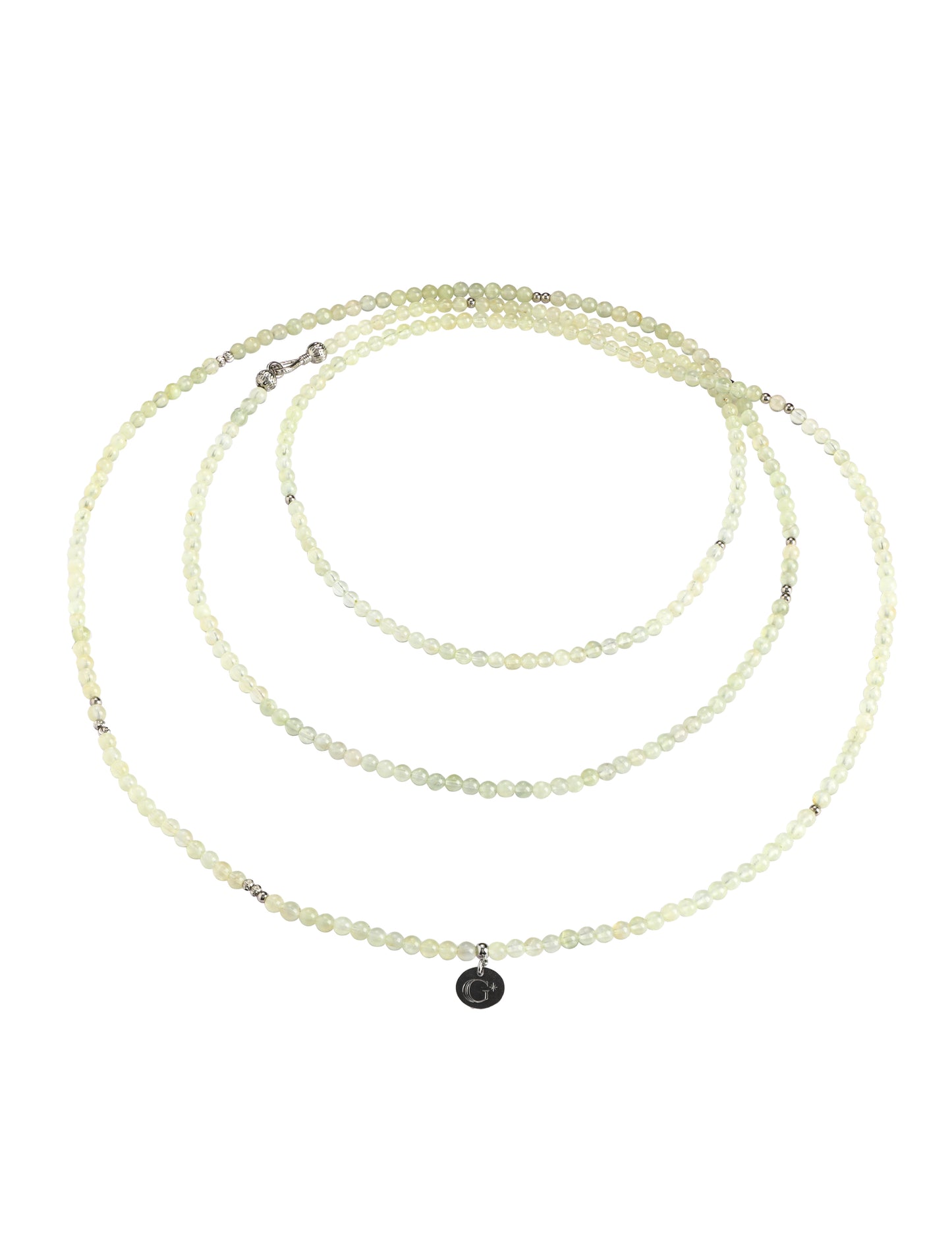 Prehnite Multilayer Wrap Necklace / Bracelet