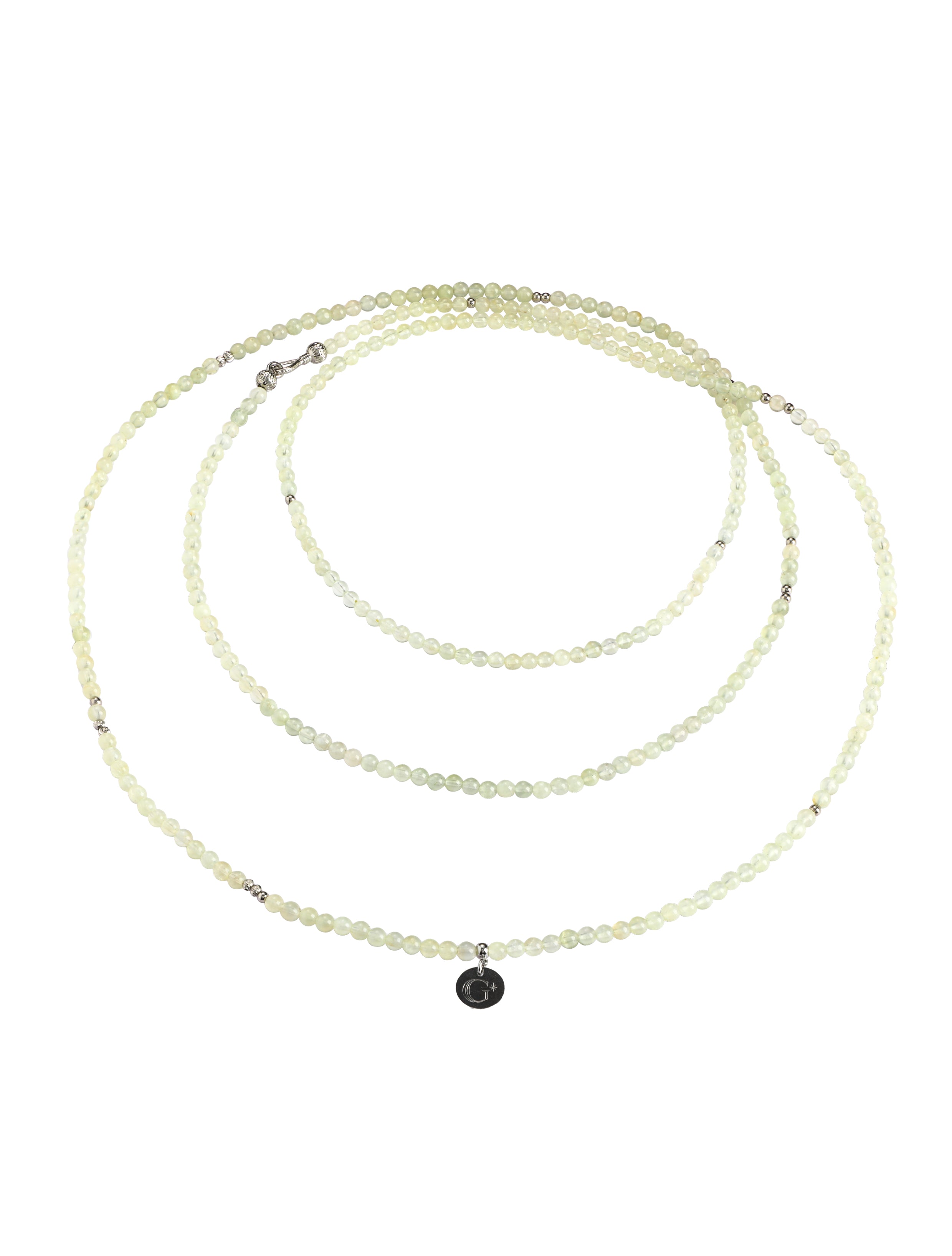 Prehnite Multilayer Wrap Necklace / Bracelet