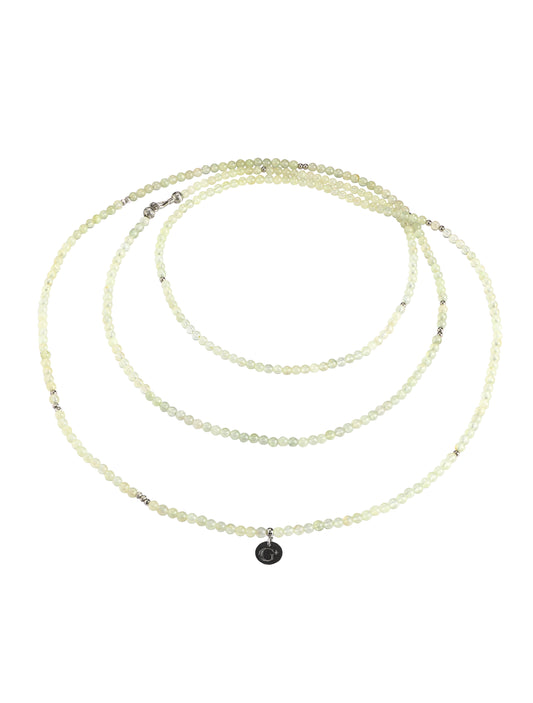 Prehnite Multilayer Wrap Necklace / Bracelet