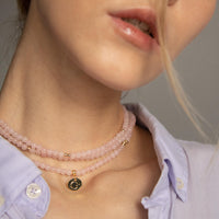 Rose Quartz Multilayer Wrap Necklace / Bracelet