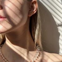 Clear Quartz and Baroque Pearl Necklace