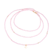 Rose Quartz Multilayer Wrap Necklace / Bracelet