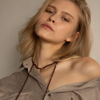 Garnet Multilayer Wrap Necklace / Bracelet