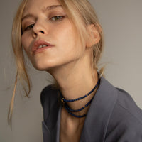 Lapis Multilayer Wrap Necklace / Bracelet