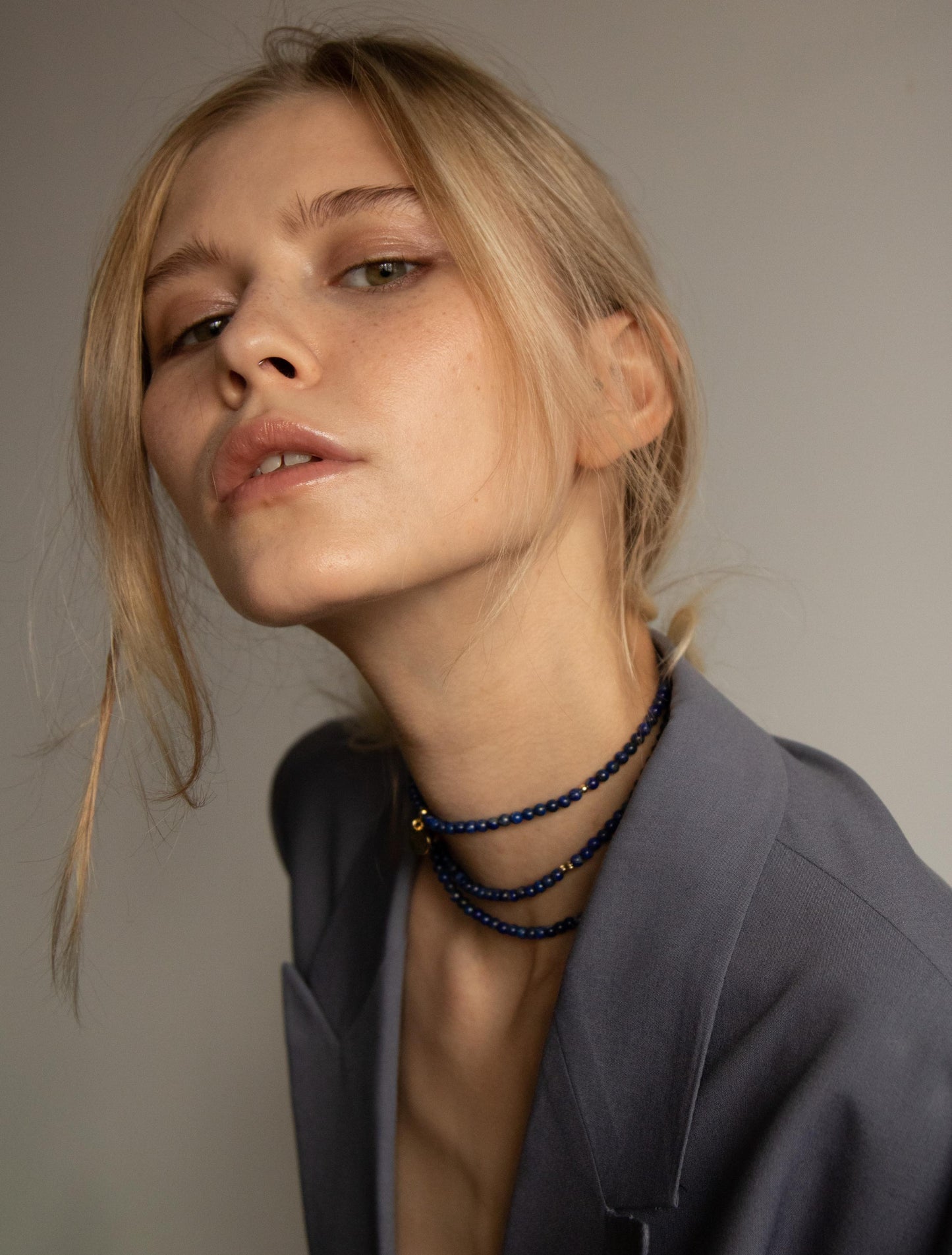 Lapis Multilayer Wrap Necklace / Bracelet